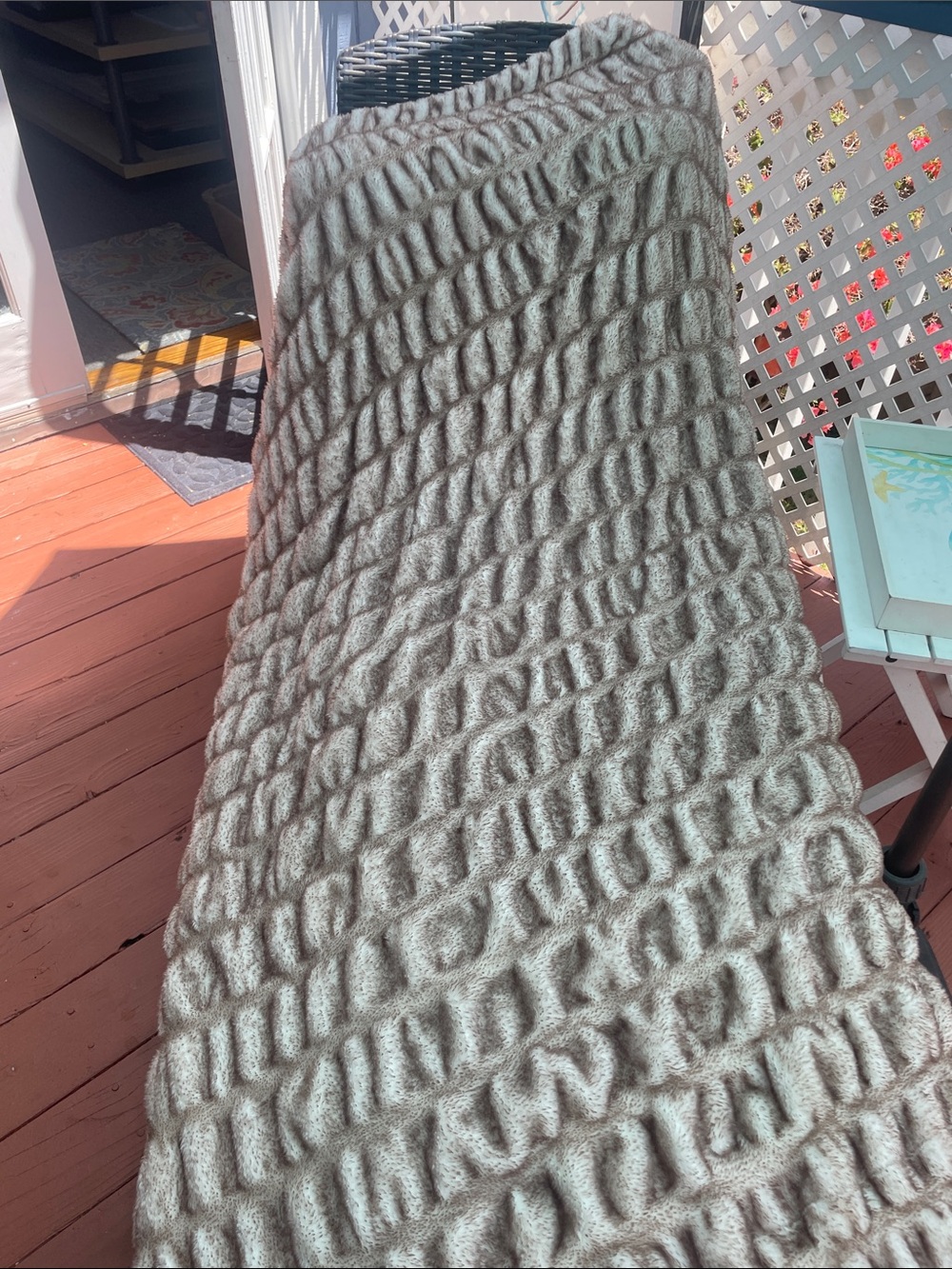 Minky couture adult blanket 50” x 60”